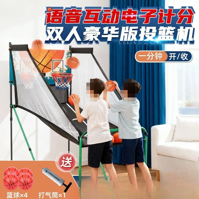 Basketball Hoop Kids Indoor - Indoor Basketball Shooting Game, Electronic Score