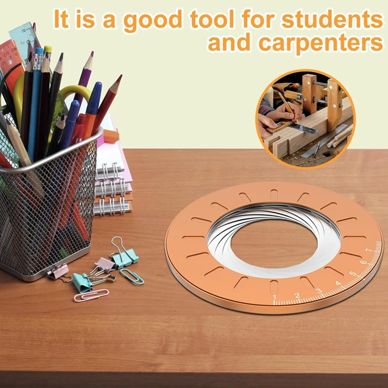 

Инструмент для рисования кругов, Регулируемый инструмент для рисования кругов, Многофункциональный плоттер, Вращающиеся инструменты для рисования по дереву-A51M