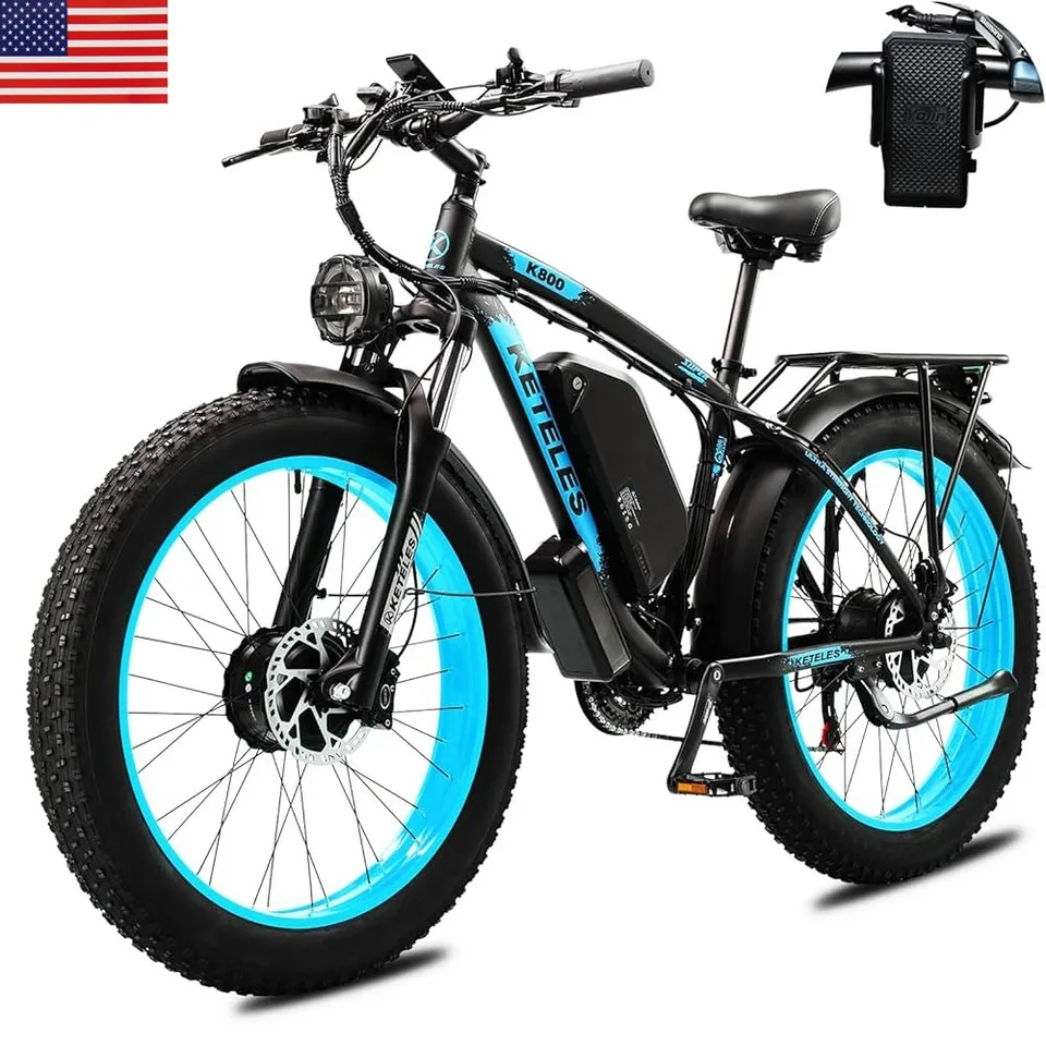 4000W Dual Motor K800 Electric Bike 26"  E-Bike 48V/23Ah for Adults image 4