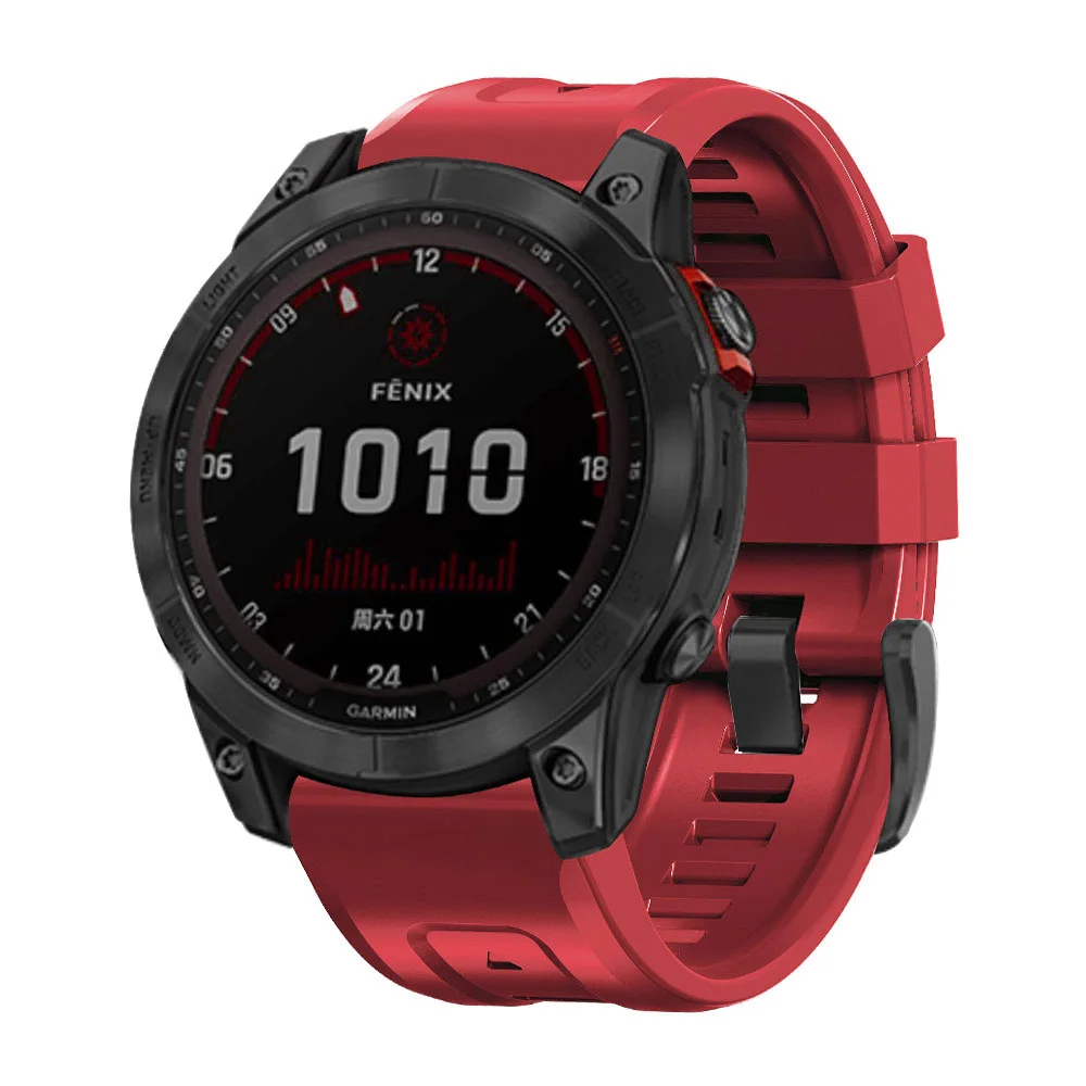 لينة سيليكون الفرقة ل Garmin Fenix 7 7X 6 6X/5X زائد 3HR الإفراج السريع شريط للرسغ ل Garmin EPIX Forerunner 945 أشرطة ساعات يد