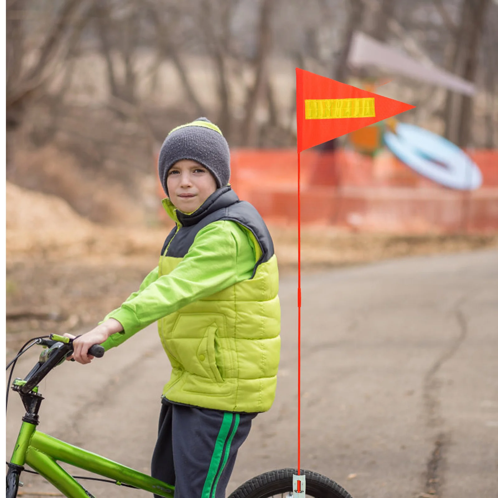 5 Pcs Reflective Pennant Bike Safety Item Flag Warning Kids Bicycles Children Cycling Pvc Wear-Resistant Flags