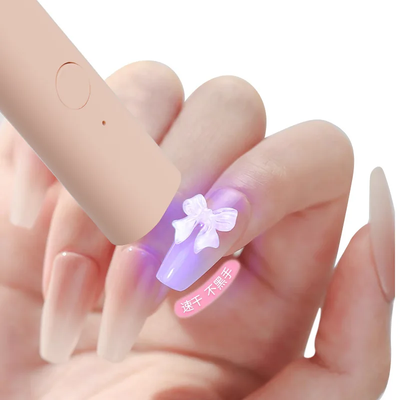 Portable Mini Nail Dryer Rechargeable UV LED Lamp Small Nail Polish Curing Ligh Tool