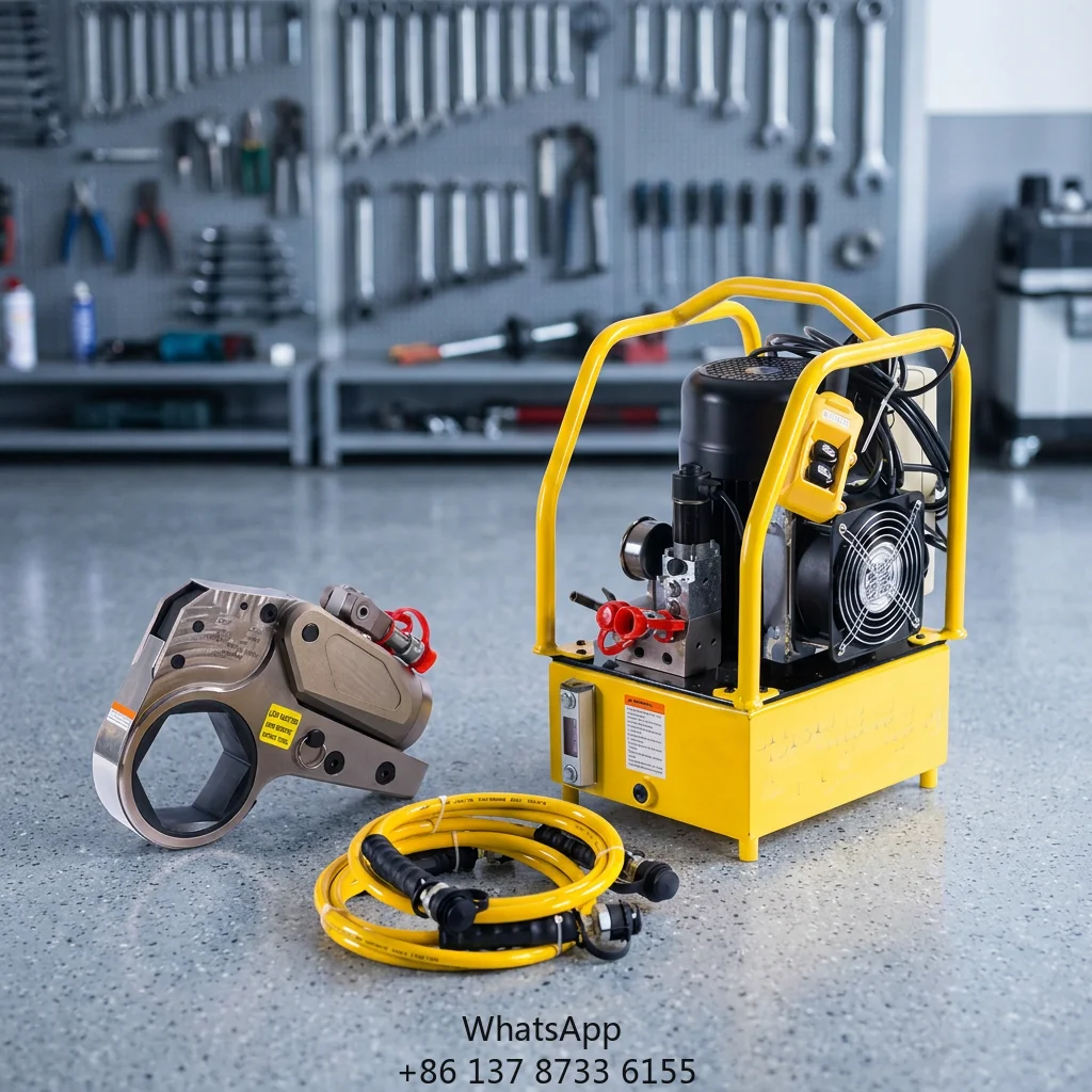 10000Psi SOV Al-ti Alloy Hexagon Cassette Max Torque 2328Nm 2XLCT Hollow Type Low Profile Hydraulic Torque Wrench