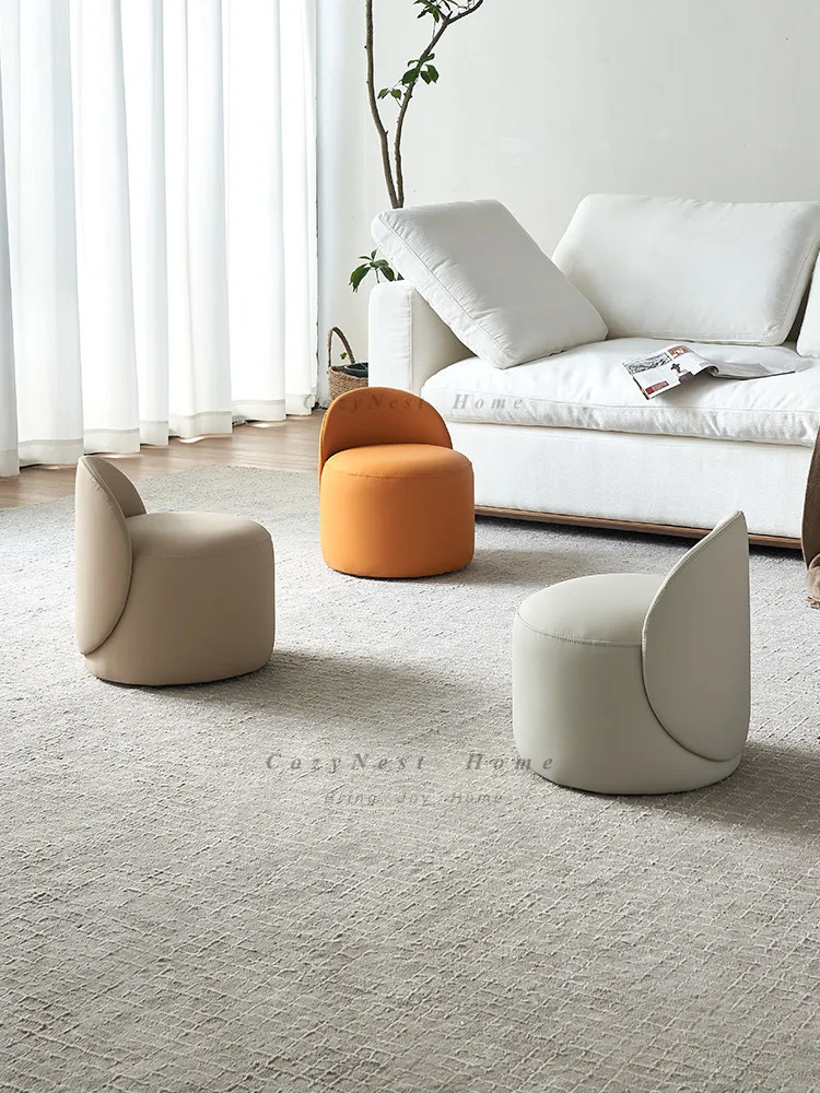 For home low stool high sense, living room small seat pier, sofa stool door change shoes soft bag backrest seat