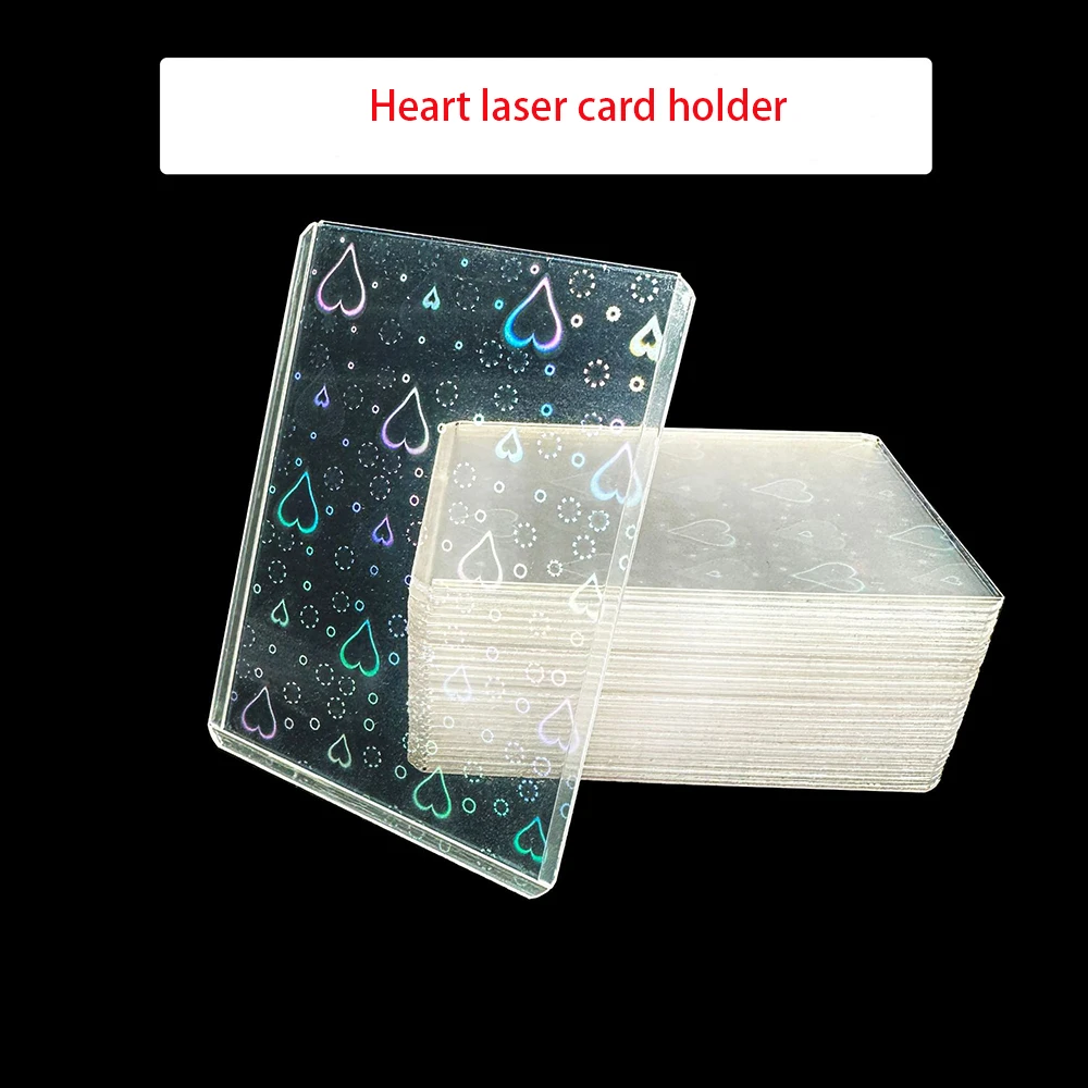 25Pcs 35PT Laser Card Holder for MTG/YGO Game Trading Card Holder Sleeve Football Basketball Sports Card Protector