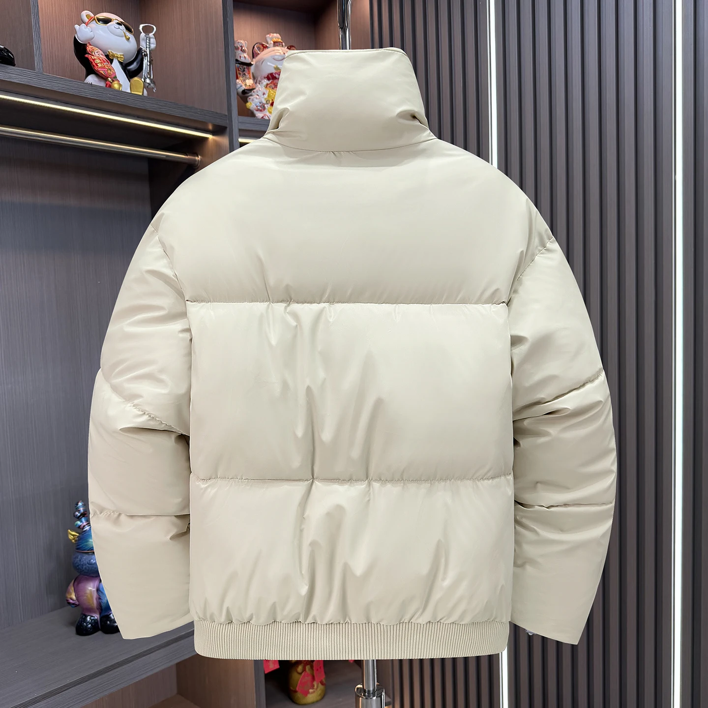 

Новое мужское теплое зимнее пальто из искусственной кожи Thiened Cotton Jaet, модное универсальное молодежное повседневное длинное пальто на молнии све