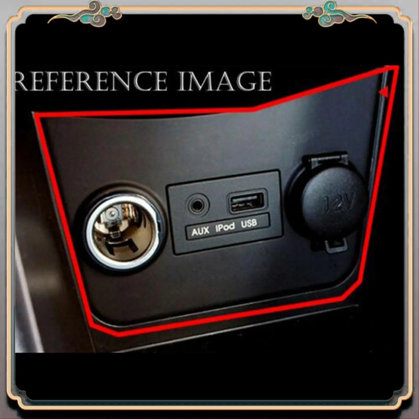 Reliable-Auto Parts AUX USB Jack Assy Cover Console For-Hyundai Accent Solaris 2011 2012 2013