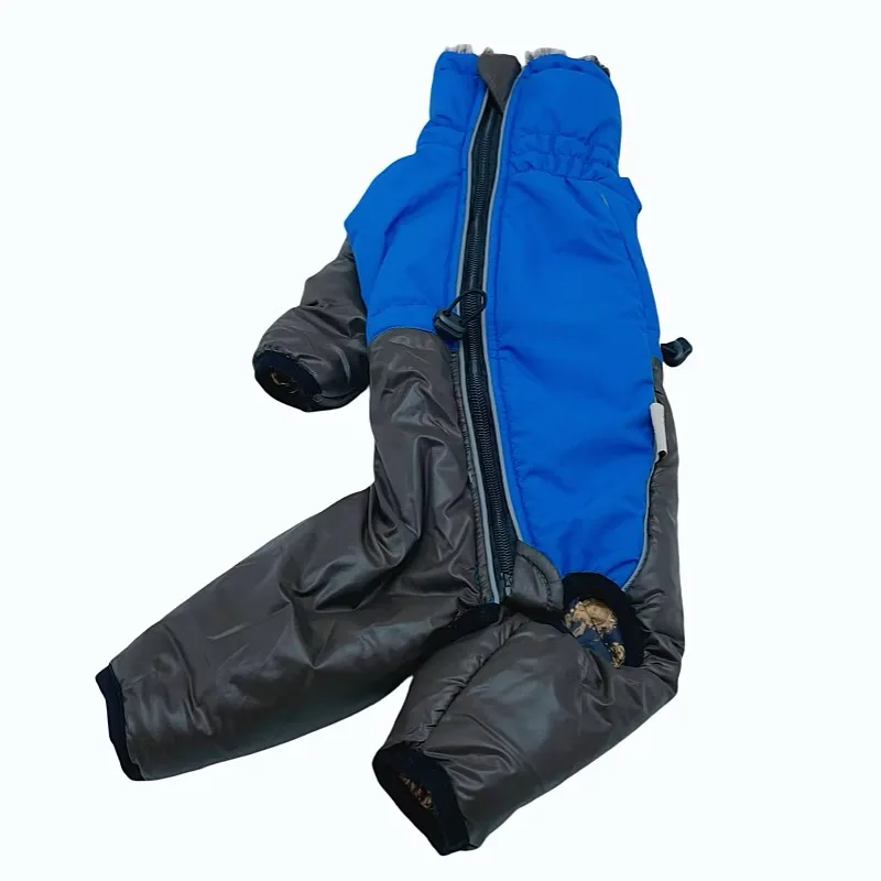 Winterjas met reflecterende elementen, vierpotig model, extra dik, winddicht en warm, met ritssluiting, geschikt voor Italiaanse windhond, whippet en bedlington.