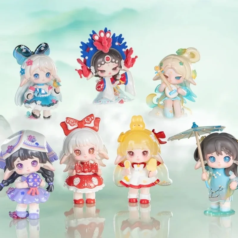 

Genuine Ruby Intangible Cultural Heritage Series Chinese Custom Blind Box Cute Figure Doll Desktop Ornament Decor Surprise Gift