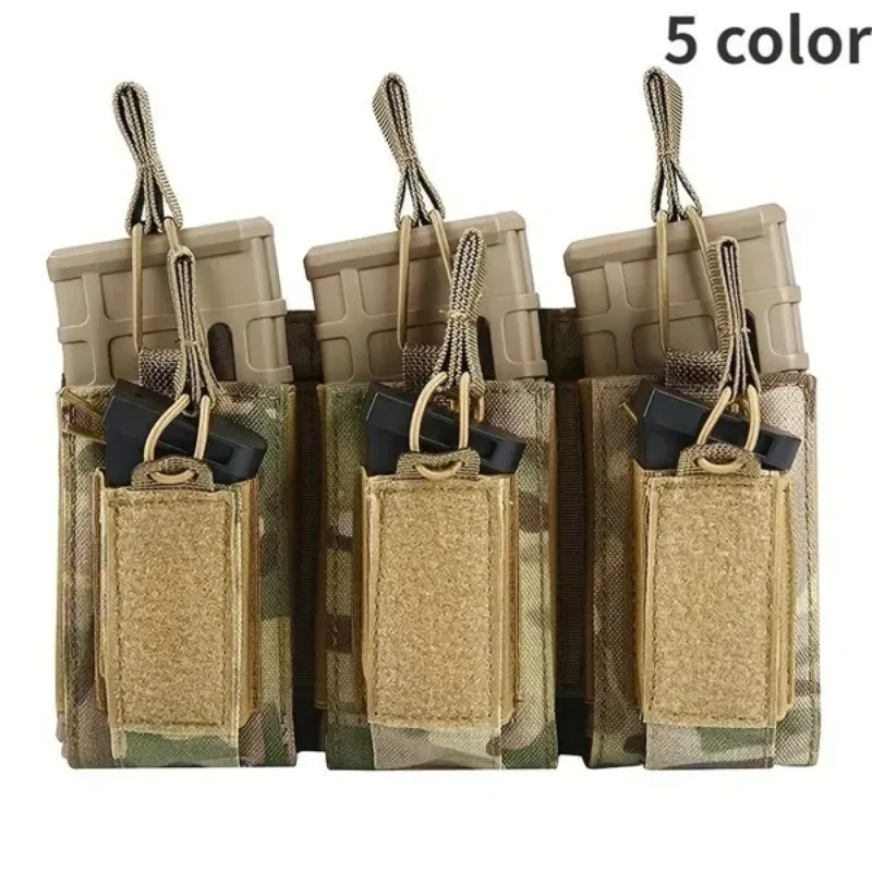 

Triple Mag Pouch Open-Top Tactical Mag Pouches And Magazine Pouches For M4 M16 AK Molle Backpack Airsoft