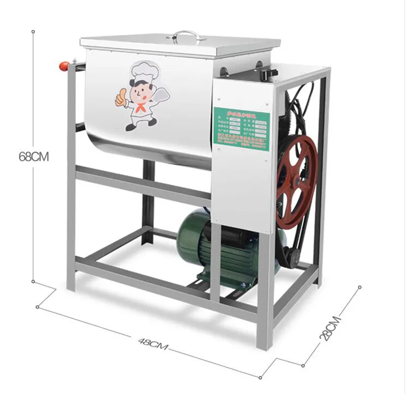 Automatyczne elektryczne mikser do ciasta 15kg / 25kg mieszalnik do mąki mieszadła maszyna do robienia makaronu ciasto do wyrabiania GF0019 dla