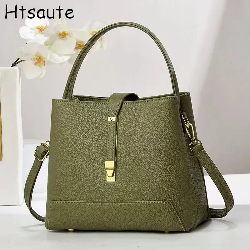 

Fashion Bucket Bags Women Handbags PU Leather Single Shoulder Crossbody Bags Women’s Large Capacity Pouh Designer Tote Bag