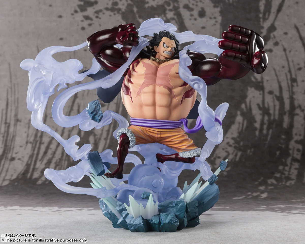 In Stock BANDAI Figuarts ZERO Three Captains Battle of Monsters on Onigashima Gear 4 Monkey D Luffy Figure Anime One Piece Model view 3