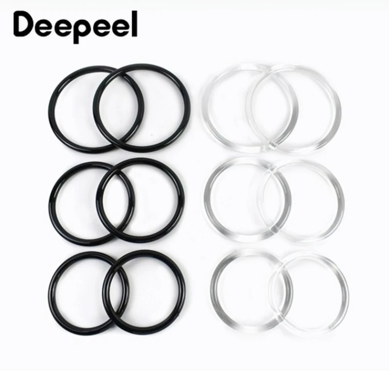 

Ручки Deepeel из полипропилена, 2/4/10 шт., прозрачные акриловые ручки-кольца для плетеных сумок, каркасов сумок, аксессуары для рукоделия, сменные детали