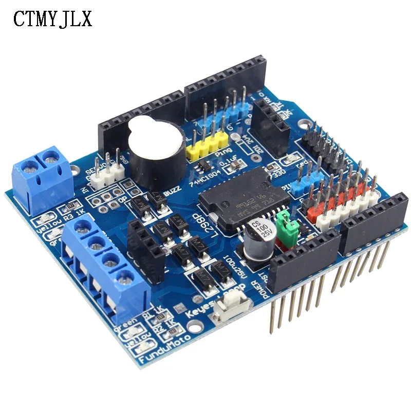 L298P Motor Drive Expansion Board DC Motor Driver Module Expansion Module Speed Controller Motor Driver Board For Arduino