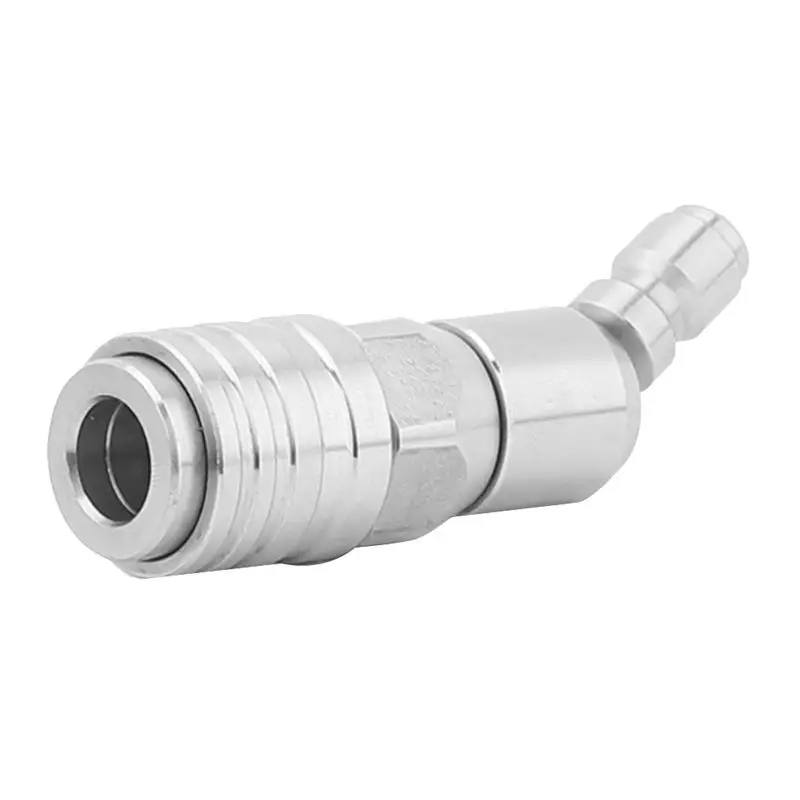KYCOR-1/4Inch Quick Plug Connector Pressure Washer Sewer Jetter Nozzle 360 Degree Rotating Self-Locking Female Nozzle