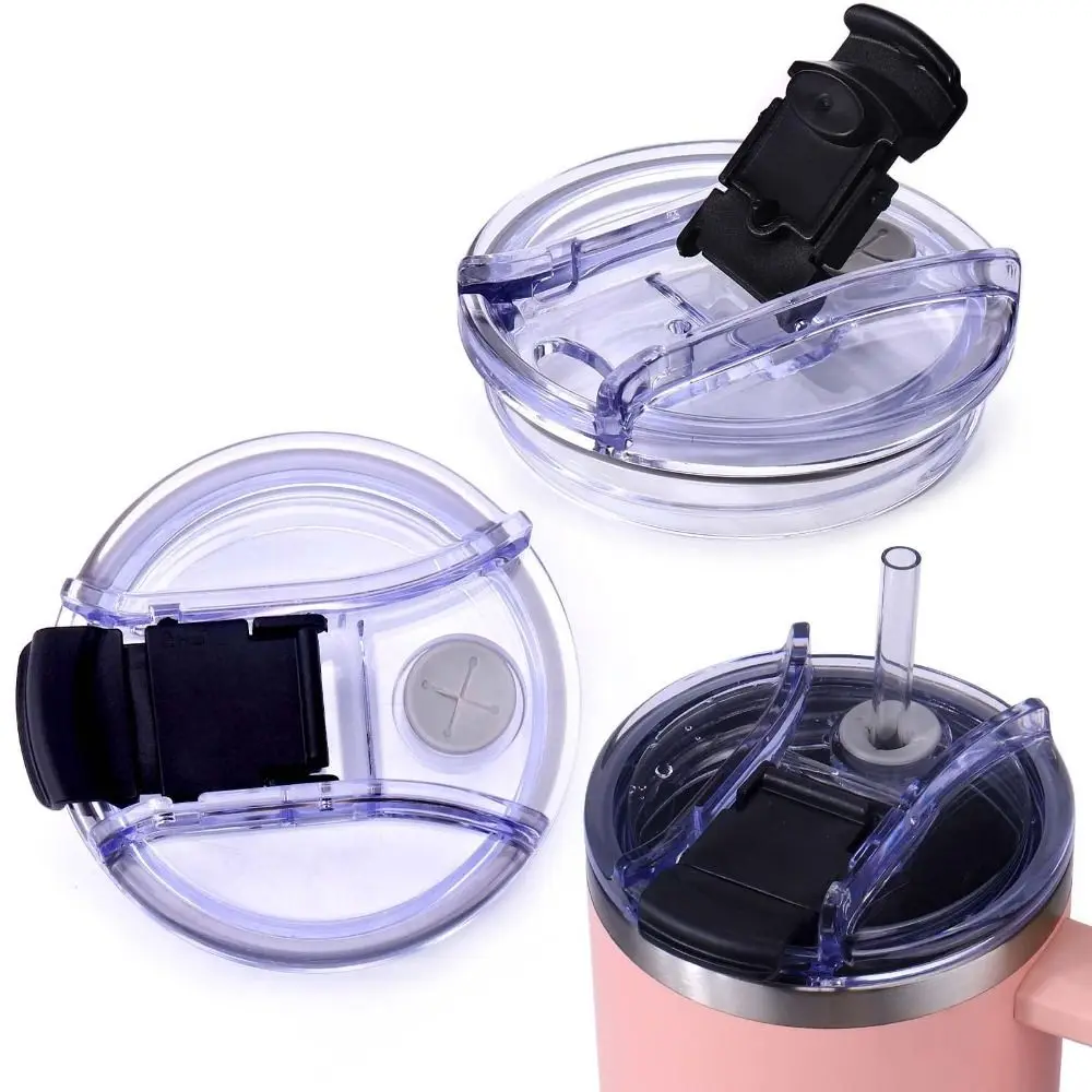 1Pcs 20/30/40oz Sealing Bottle Cover Splash Spill Proof Plain Plastic Replacement Lids for  Tumbler Cup Handle Cup Lid