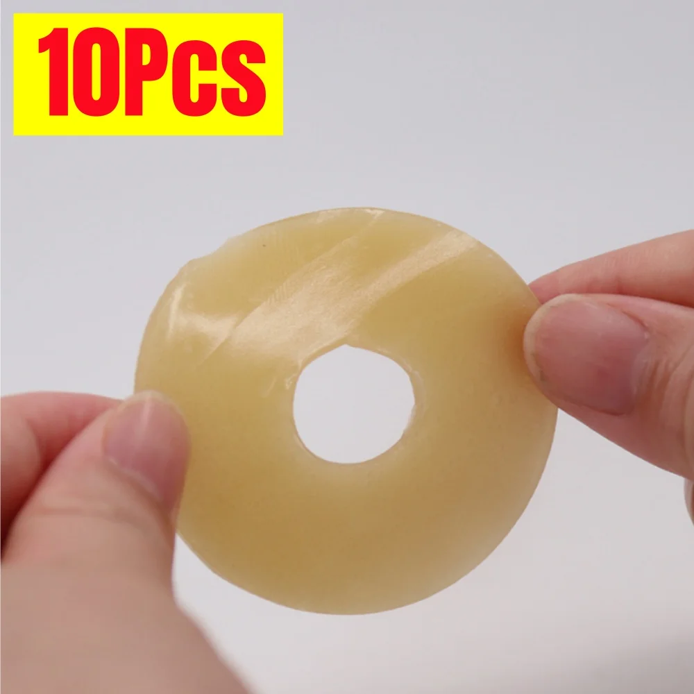 10Pcs Colostomy Care Supplies Portable Leak‑Proof Protective Sticker for Ostomy Bag Anti-Leakage Barrier Ring for Colostomy Bag
