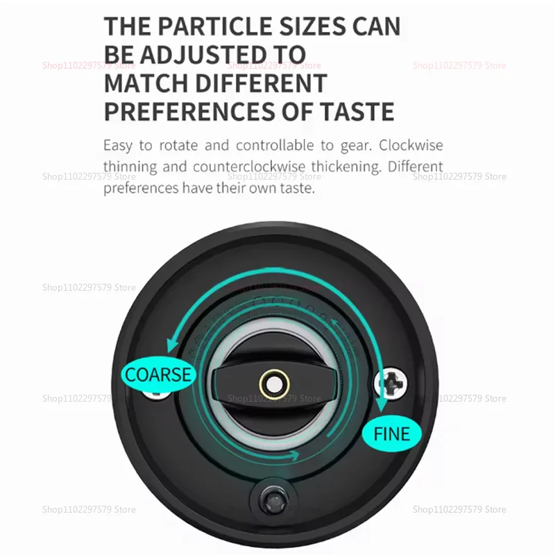 مطحنة فلفل كهربائية ذات سعة كبيرة 2 قطعة مطحنة فلفل أوتوماتيكية قابلة لإعادة الشحن عبر USB توابل قابلة للتعديل مع أدوات مطبخ LED