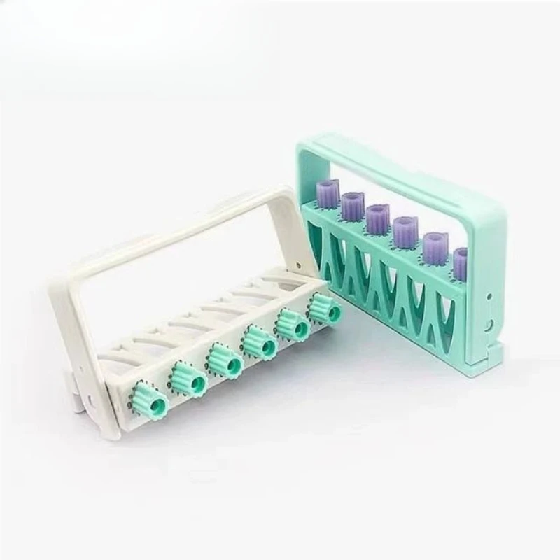 8Pcs Dental 6 Holes Autoclavable Counting Root Canal File Sterilizing Rack Endo Files Dentistry Instrument Toos Needle Rack