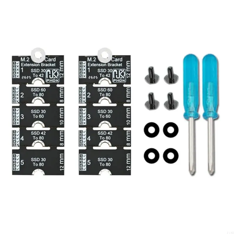 M.2 Drive Length Extension Board for 2230 to 2242 2260 2280 Mounting Positions, Breakable Board with Screws and Washers for F19E