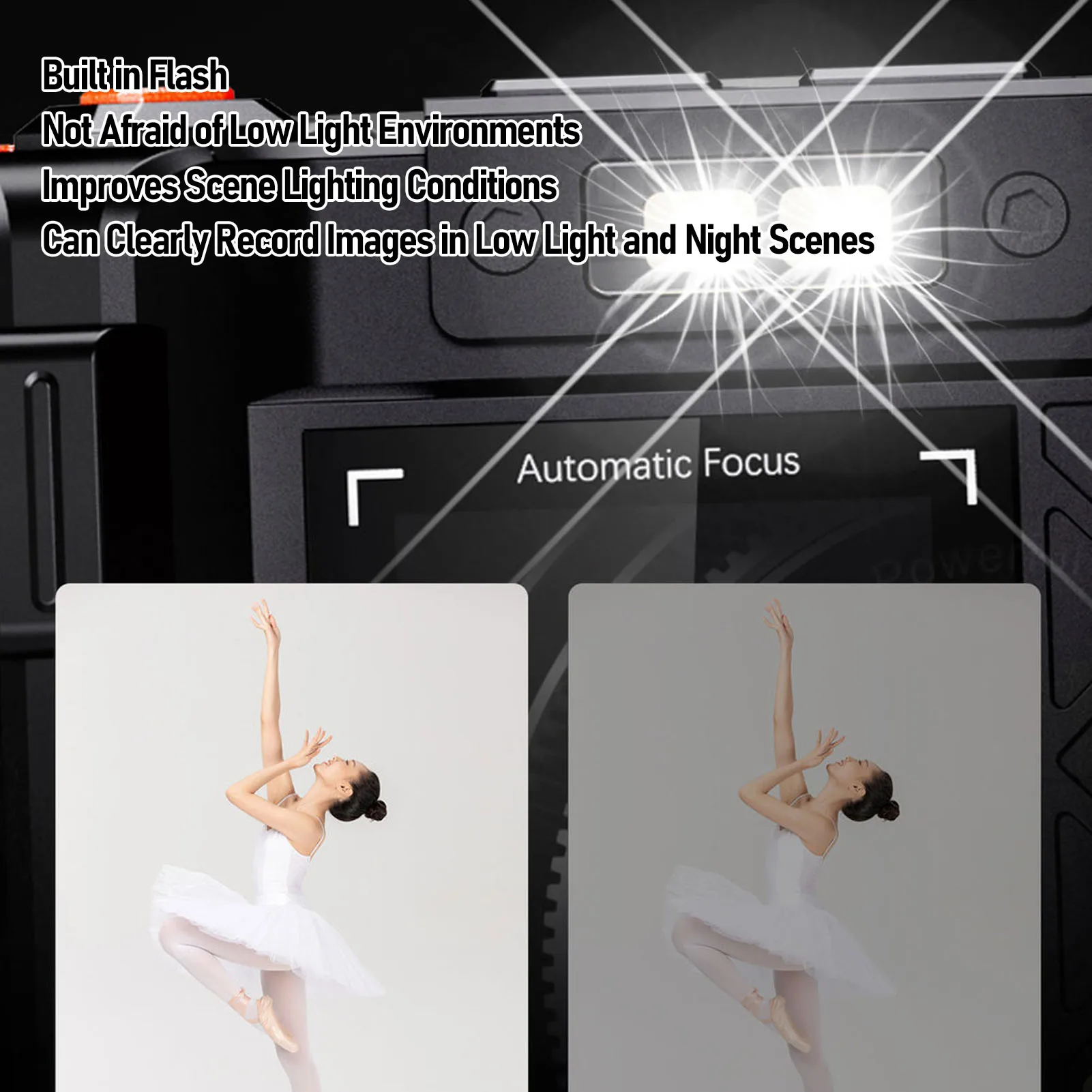 Цифровая камера 4K 70MP 50-кратный зум с автофокусом, широкоугольная зеркальная камера F1.8 с двойной вспышкой для путешествий, цифровая камера 4K