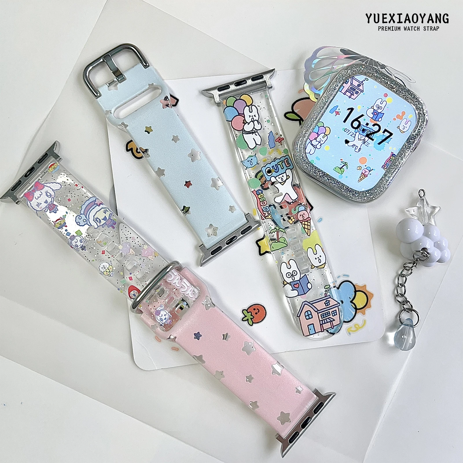 Color matching printed watch strap for Apple Watch 11 10 9 8 7 Band Replaceable Bracelet for iWatch 42mm 41mm 40mm Watchband