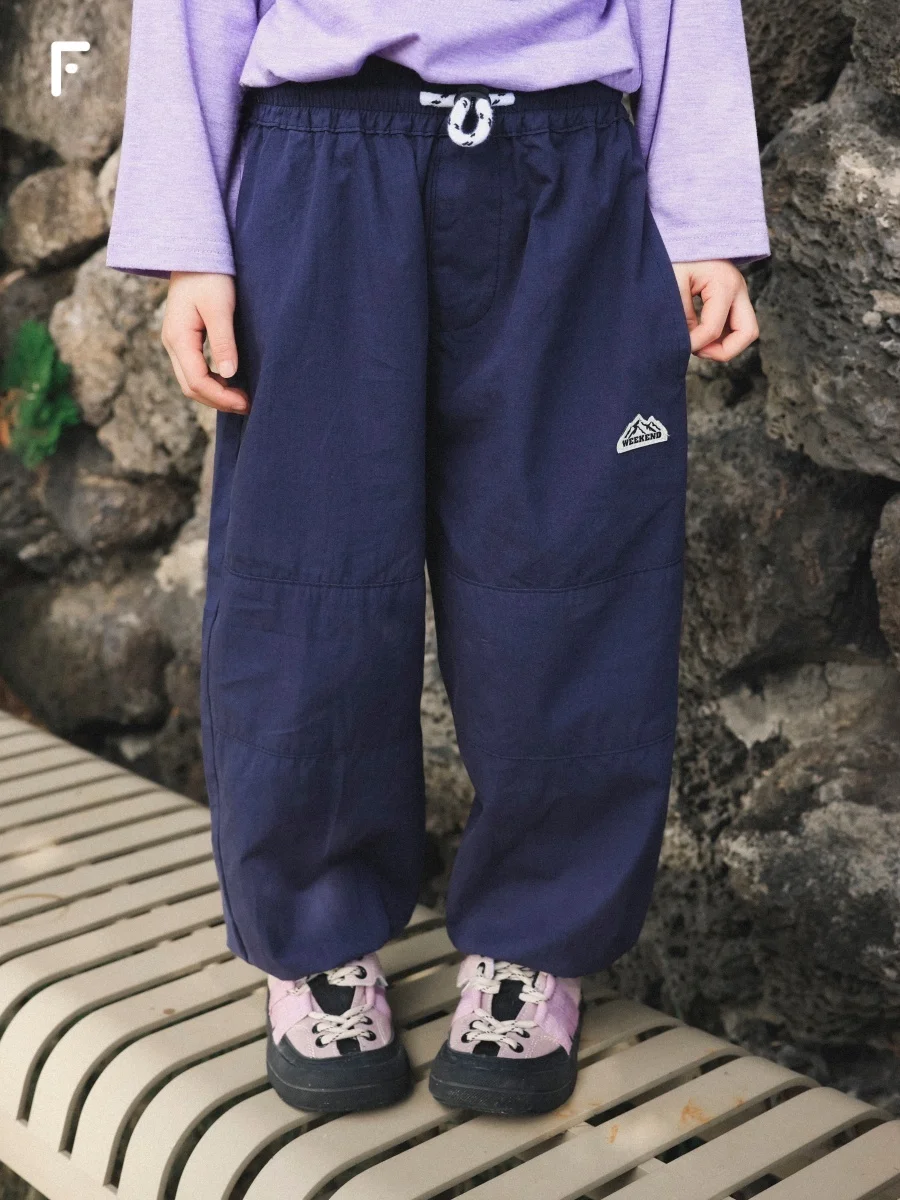 Pure Cotton Children's Clothing Spring Autumn New Style Lightweight Breathable Outdoor Wear Resistant Trousers for Girls