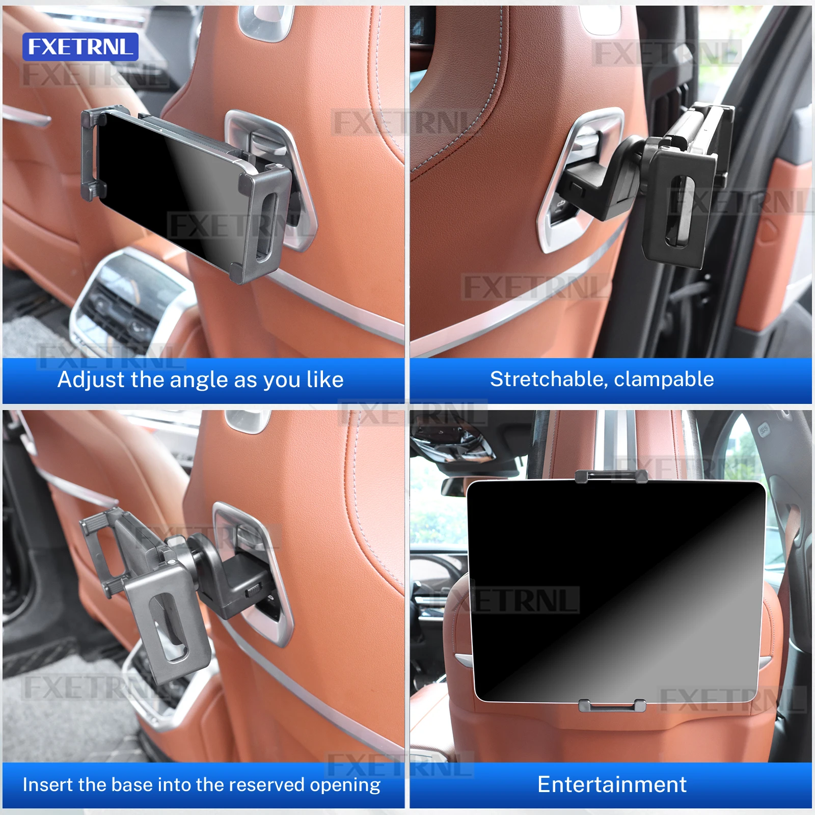 لسيارات BMW IX i5 G60 G05 G06 G61X3 X5 X6 5 Series 7 Series 2025 G45 مقعد خلفي للسيارة الوسائط المتعددة دعم خاص لحامل هاتف iPad