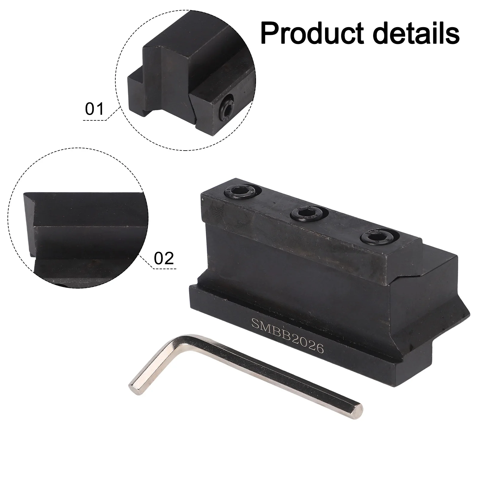 High for Performance CNC Tool Holder for SPB SMBB1626 to SMBB3232 Design Vibration Resistant Quick Change Mechanism