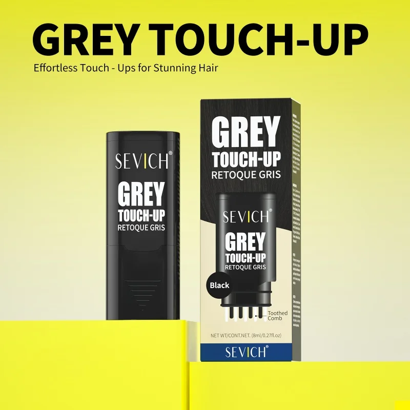 

Краска для волос 2 в 1, с расческой, артефакт для покрытия седых волос, без выпадения цвета, быстро окрашивание волос, долговечная временная ручка для краски волос