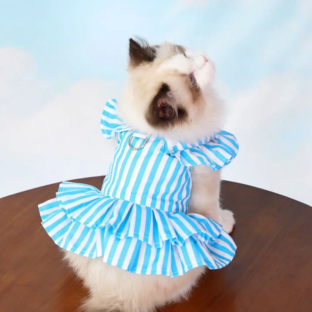 

Fashion Flying Sleeve Pet Clothes Soft Cute Dog Cool Vest Breathable Pet Dresses Spring