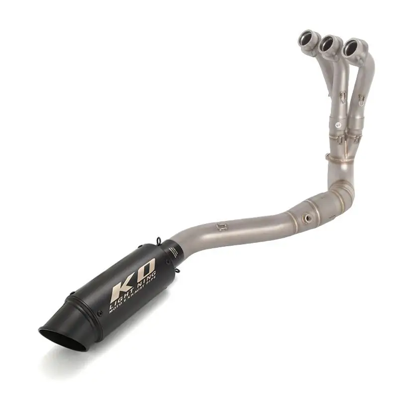 

For Yamaha MT09 FZ09 Tracer 9 9GT XSR 900 2024-2025 Motorcycle Whole Exhaust System 51mm Muffler Silencer Header Front Link Pipe