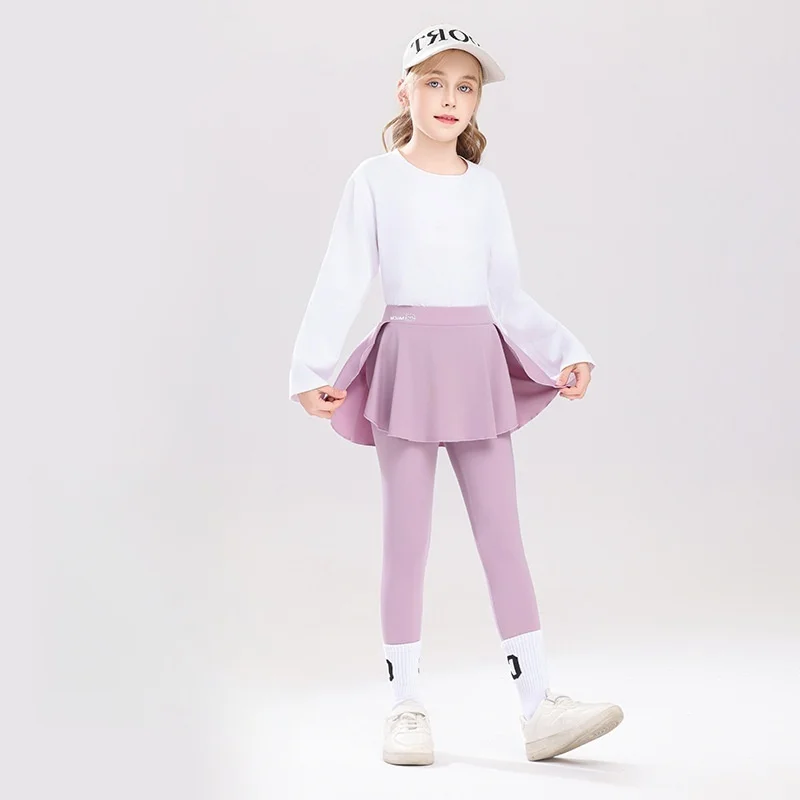 2026 New Girls Skirted Legging - Kids Outdoor Yoga recension och pris
