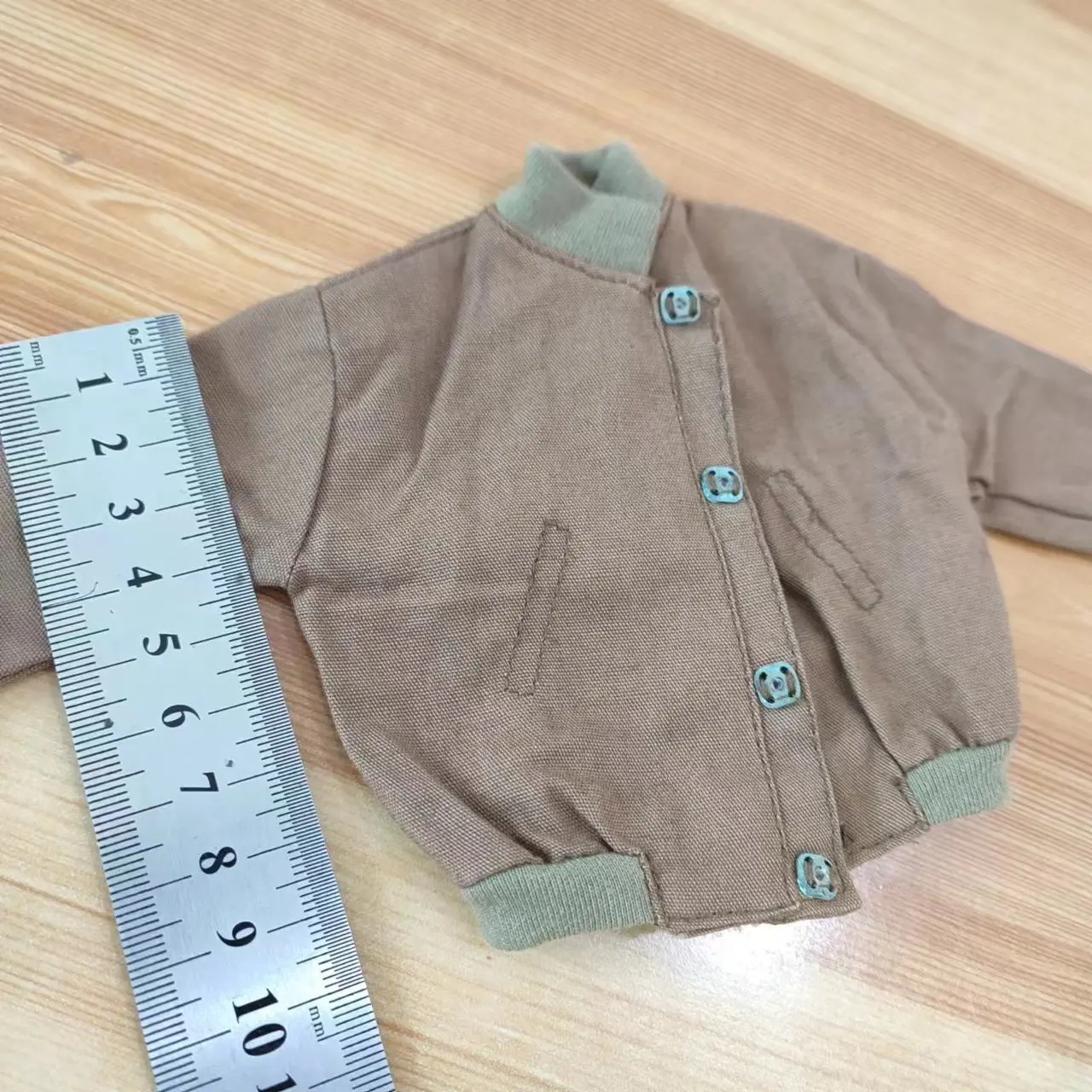 Mini Blindado Stand Collar Jacket com Botão Coberto, Fit 12 "Figura Soldado Corpo, Mini Brasão, Guerra II, EUA Figura Soldado, Hot Brinquedos, 1 6ª Escala