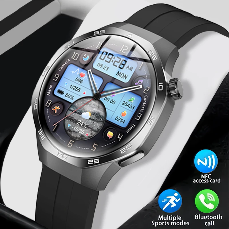 New men's compass smartwatch with high-definition screen, motion trajectory GPS, Bluetooth communication, outdoor sports watch