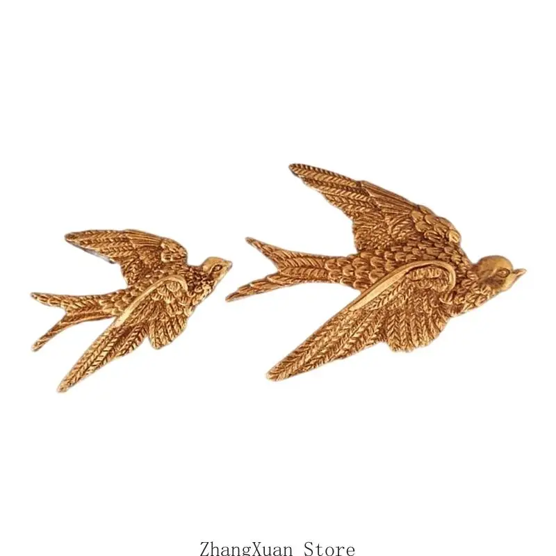 Dekorative Schwalben-Wandskulptur, schwebende Verzierung, 3D-Harz, fliegender Vogel, hängende Kunst für Esszimmer – Detail 9