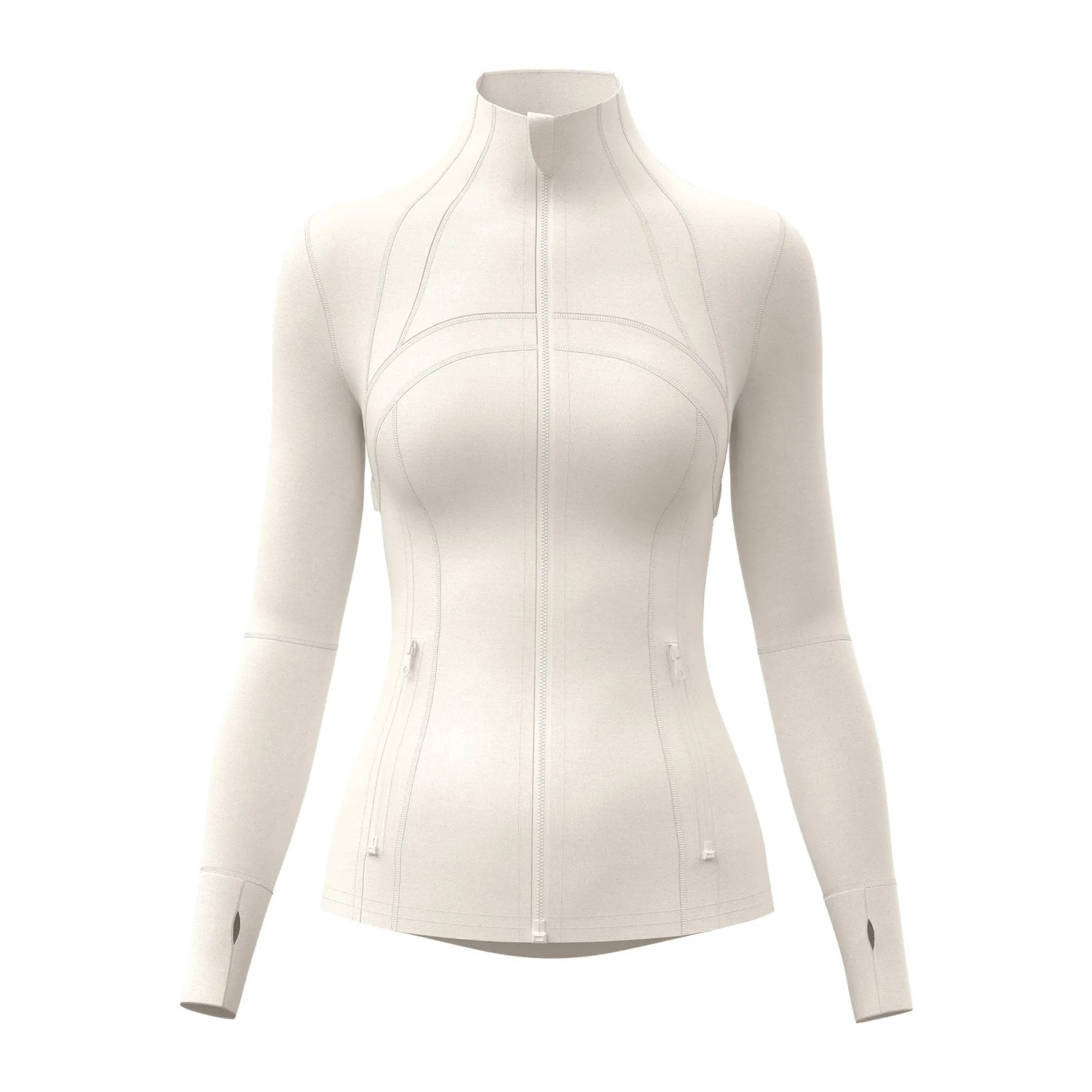 Chaqueta de entrenamiento con paneles ligeros para mujer, bolsillo elástico transpirable, ropa deportiva para Yoga, correr, Fitness
