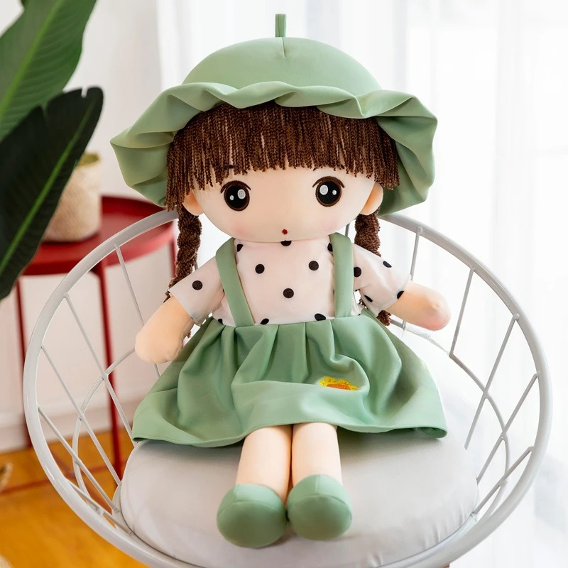 45cm Super Kawaii Plush Girls Doll with Clothes Kid Girls Baby Appease Toys Stuffed  Plush Toys for Children Gift - view 5