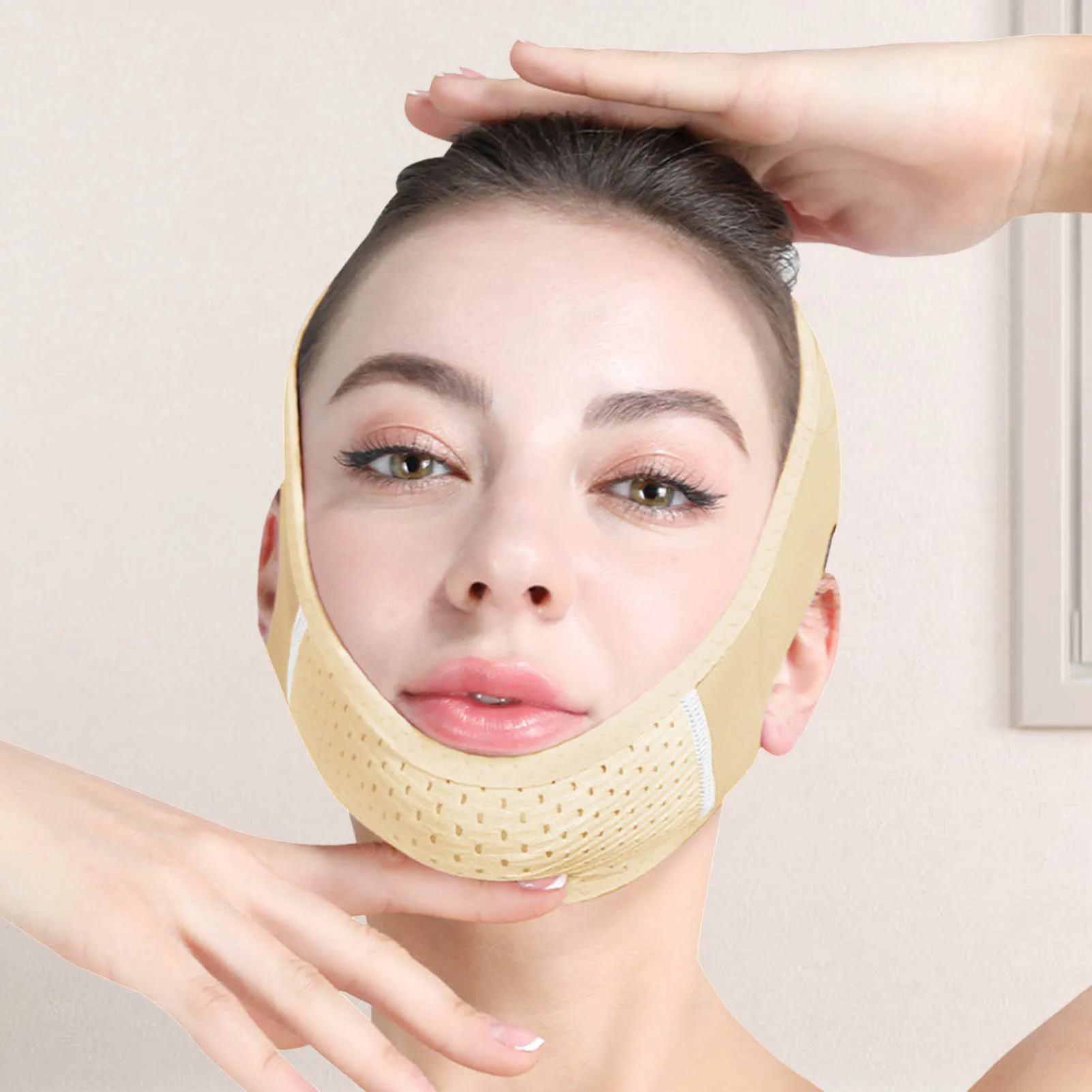 Reusable V Line Lifting Mask Anti-wrinkle Face Slimmer Facial Strap Gift for Women Wife Girlfriend