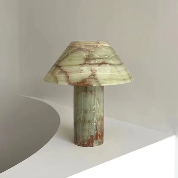 Modern Simple Table Light Decorative Livingroom Restaurant Figured Marble Desk Lamp