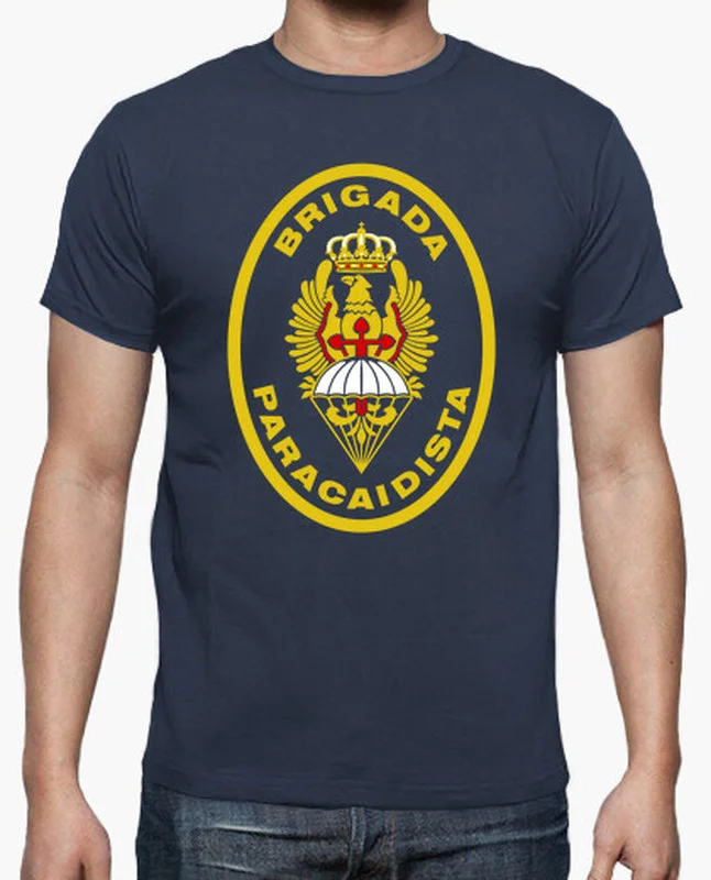 Spain Army Paratrooper Brigade Men T-shirt Short Sleeve Casual 100% Cotton Shirts Size S-3XL