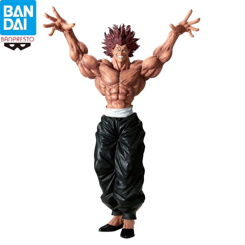 In Stock Original Bandai Banpresto Baki Yujiro Hanma Muscle Battle Style Painted Anime Collectible Figure Toy
