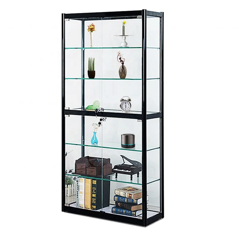 Custom. Cheap Glass Display for Store Lockable Store Display Cabinet with LED Light Model Car Display Showcase