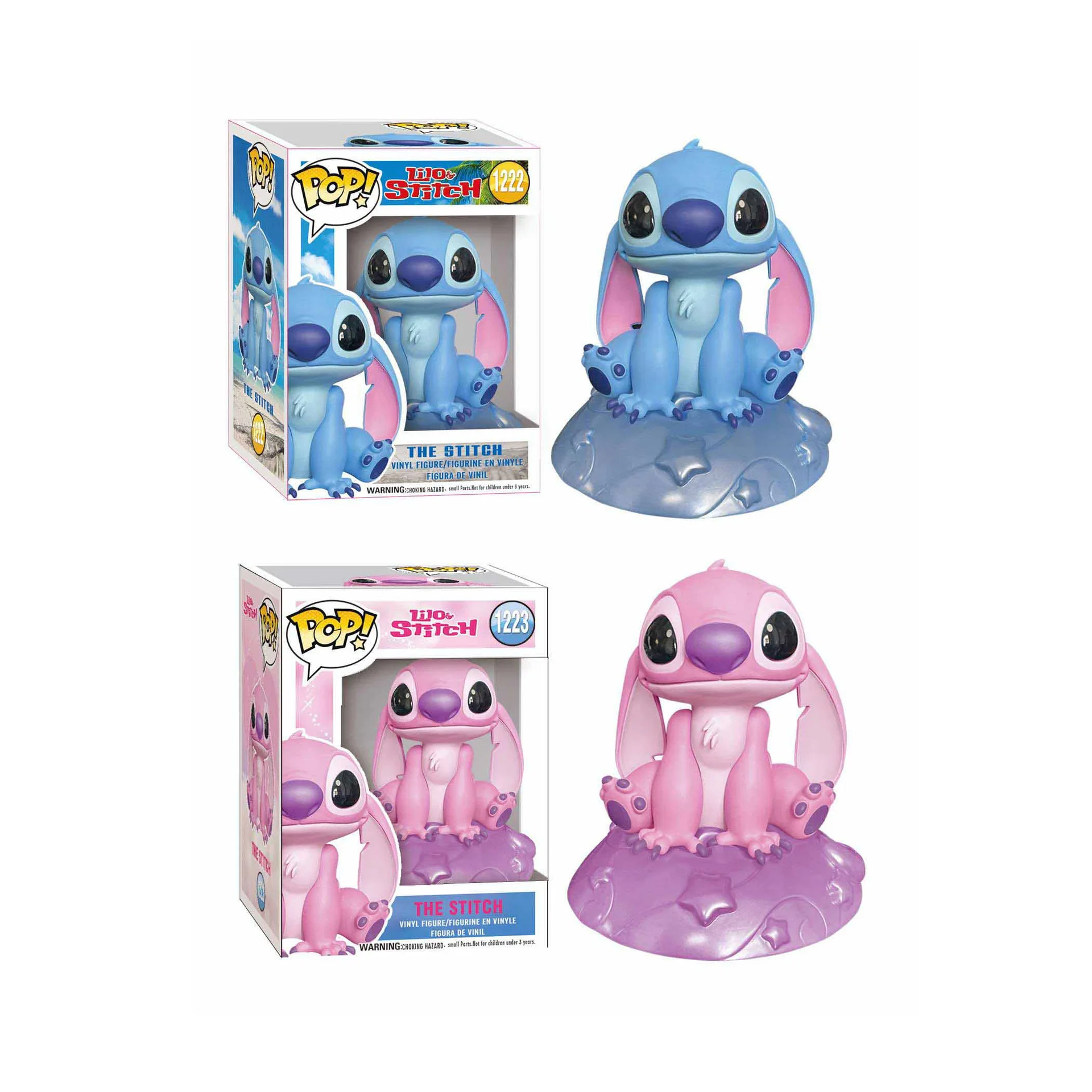 Funko Pop Stitch รูปที่ 626 Action Figure Little Monster Stitch Angel คอลเลกชันตุ๊กตาตกแต่งโต๊ะของเล่นคริสต์มาสของขวัญ