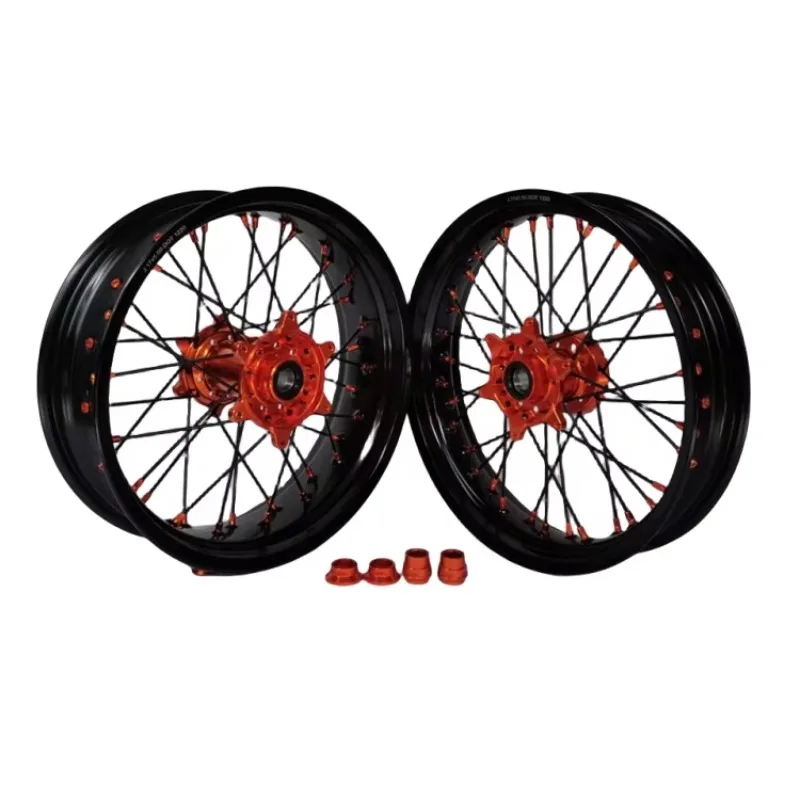 Customize Fit KT M EXC 2005 Years 16/17 Inch Wheels Set Motorcycle Supermoto Off Road Wheels