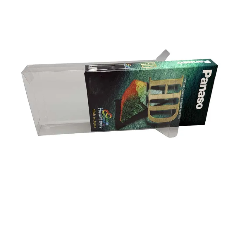 10 pçs caixa de proteção transparente para vhs para estilo antigo fita de vídeo coleção exibição caso armazenamento