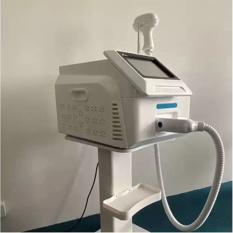 Máquina de depilación profesional portátil 755 808 1064 máquina de depilación de diodo máquina de depilación permanente para blanqueamiento de la piel