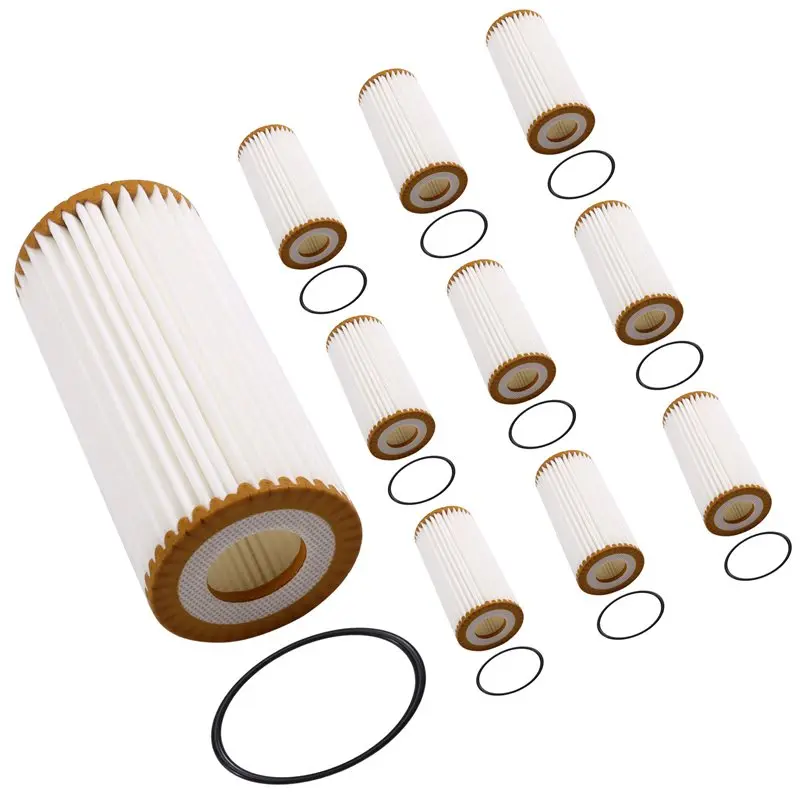 

A85E-Для A3 A4 A5 A7 A8 Q5 VW GOLF PASSAT POLO Beetle Jetta Tiguan 10 шт. масляных фильтров двигателя 06L115466 06L115562