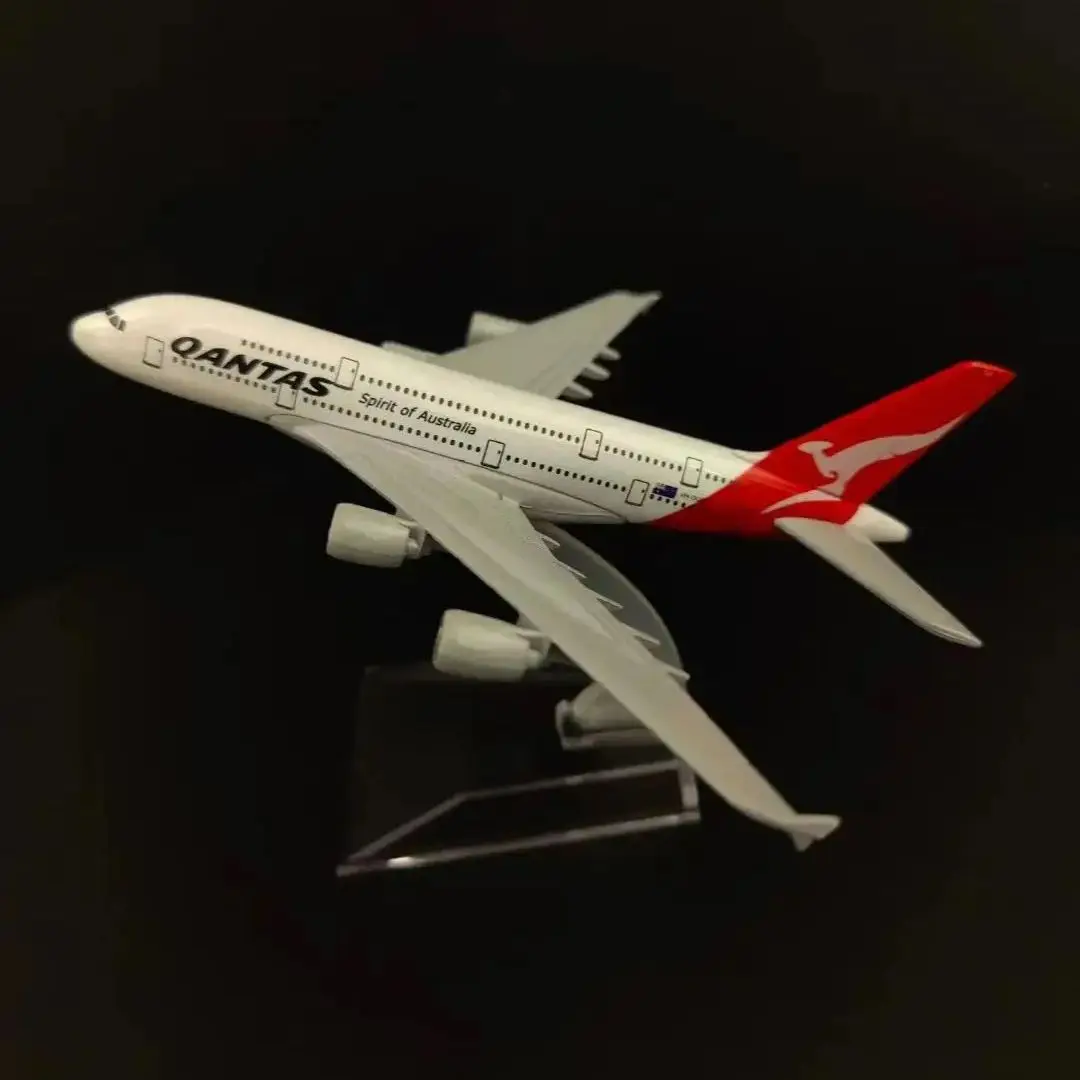 

Scale 1:400 AU Qantas A380 Metal Aircraft Replica 15cm Airplane Diecast Model Plane Aviation Miniature Gift Toy